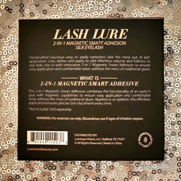 New! Luminess Lash Lure 2-in-1 Magnetic Smart Adhesive Silk Eyelash Kit! -Black - Picture 11 of 15